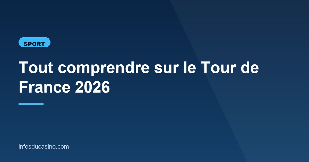 Illustration de l'article consacré au Tour de France 2026
